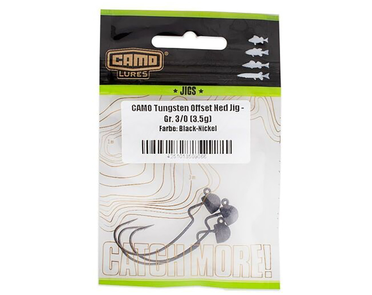 Camo Tungsten Offset NED Jigs